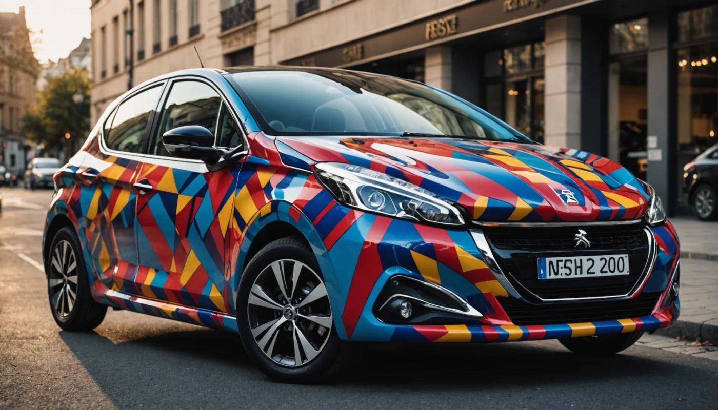 Peugeot 208 personnalisée : protégez et sublimez votre voiture avec le covering